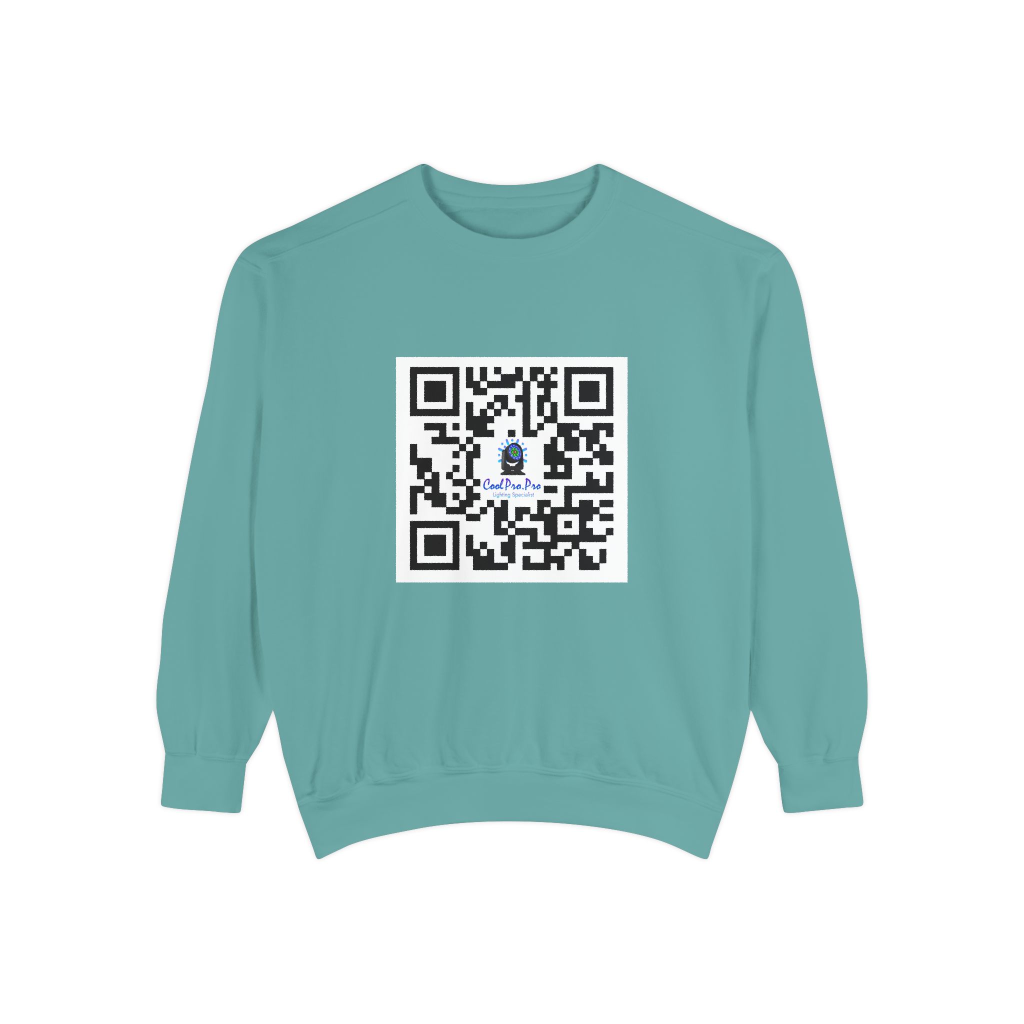 Casual QR Code Sweatshirt - Unisex Fashion, DJ- Dance Party Lighting ,Comfortable Gift, Trendy ,Fun, Tech-Inspired Apparel, Customizable Design, Perfect for Any Occasion - Image 5