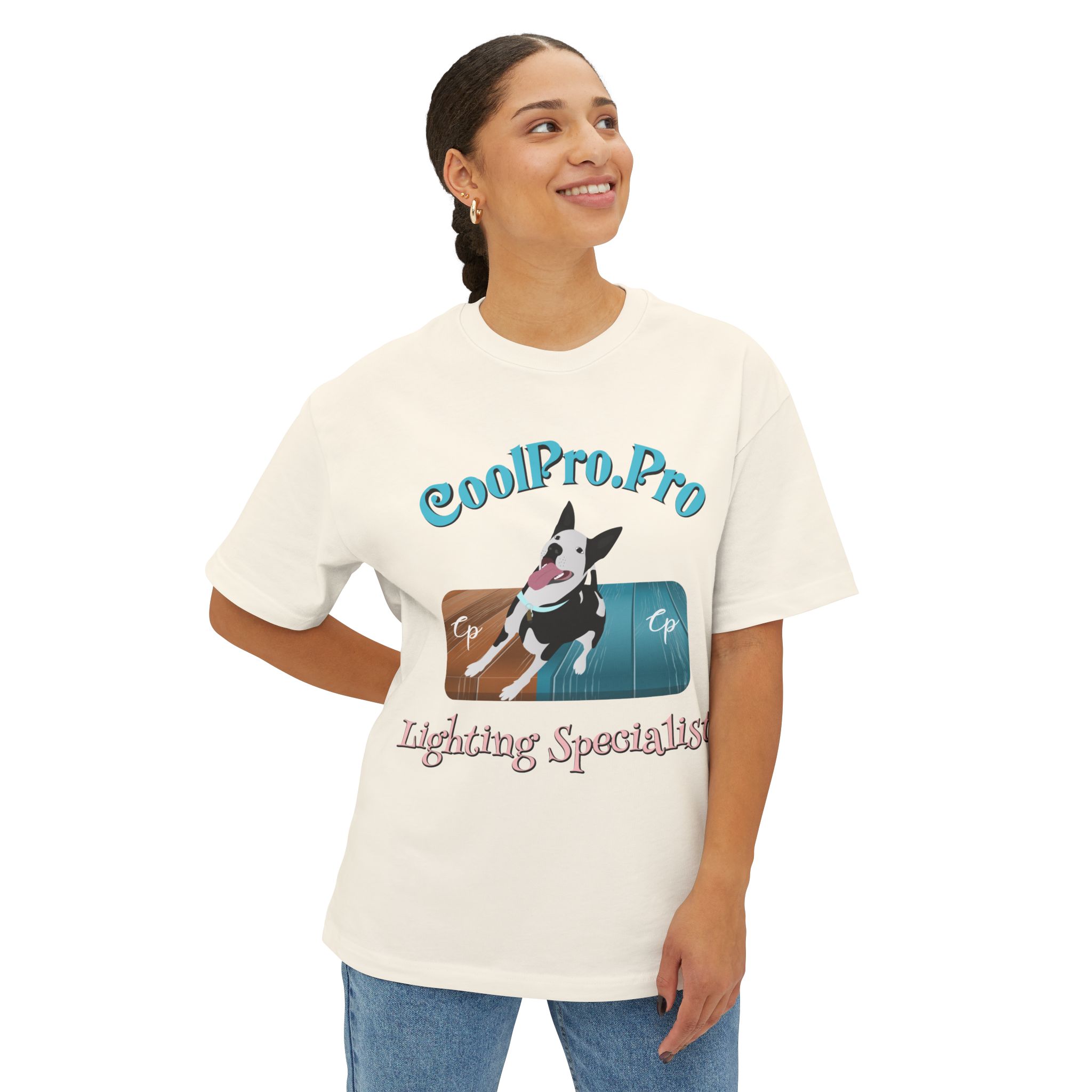 CoolPro Fun & Trendy Fetch Doggy outside Unisex Oversized Boxy Tee - Image 11