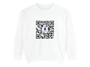 Casual QR Code Sweatshirt - Unisex Fashion, DJ- Dance Party  Lighting ,Comfortable Gift, Trendy ,Fun, Tech-Inspired Apparel, Customizable Design, Perfect for Any Occasion