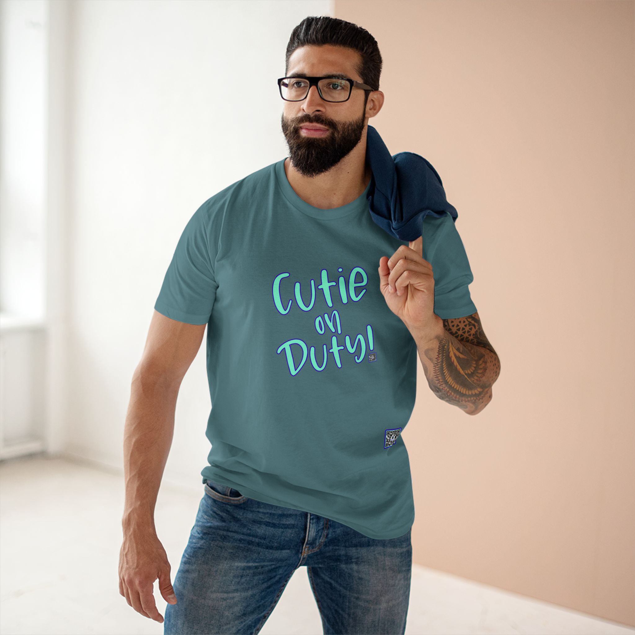 Cute Adult Tee: 'Cutie on Duty!' Funny Shirt, Casual Wear, Gifts for Her, Birthday Surprise, Everyday Comfort - Image 35