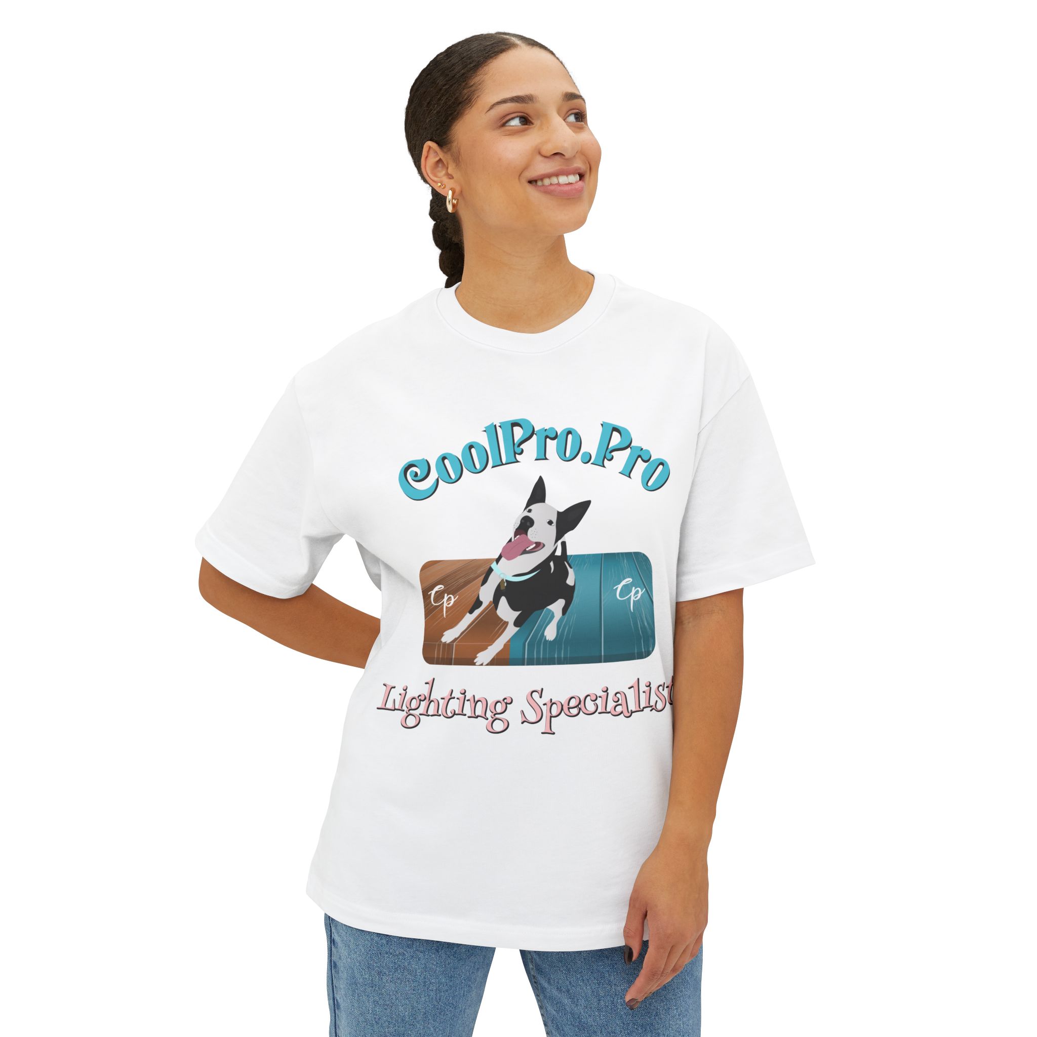 CoolPro Fun & Trendy Fetch Doggy outside Unisex Oversized Boxy Tee - Image 3