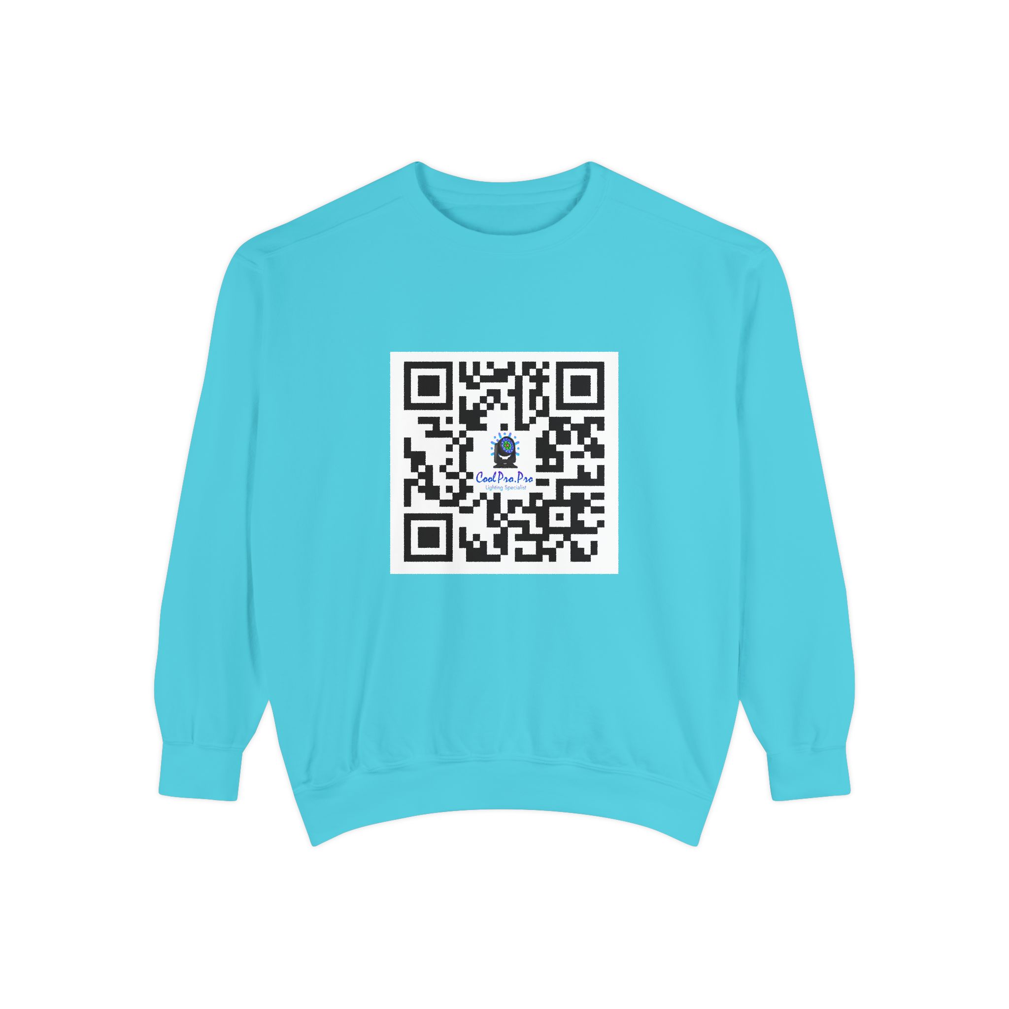 Casual QR Code Sweatshirt - Unisex Fashion, DJ- Dance Party Lighting ,Comfortable Gift, Trendy ,Fun, Tech-Inspired Apparel, Customizable Design, Perfect for Any Occasion - Image 9