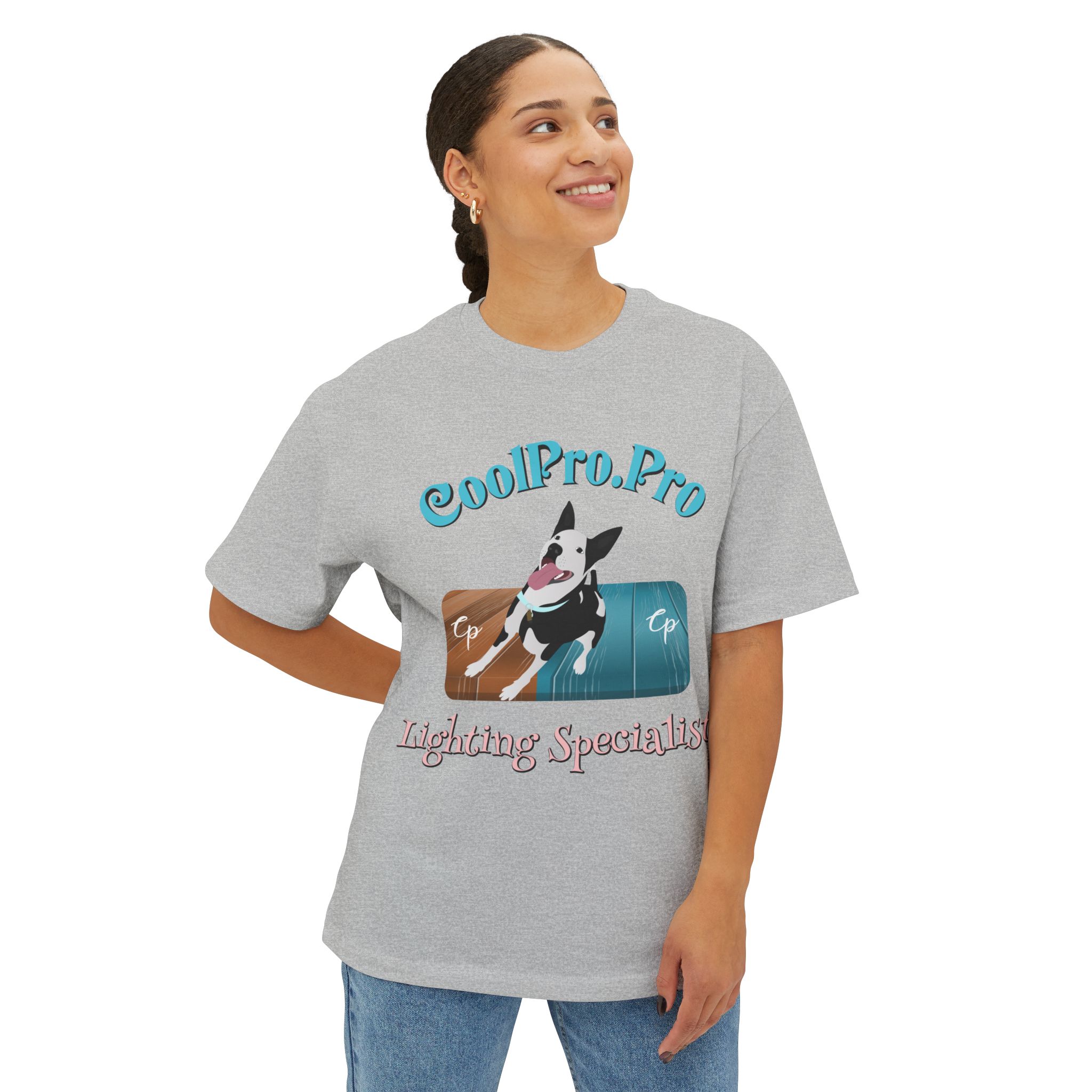 CoolPro Fun & Trendy Fetch Doggy outside Unisex Oversized Boxy Tee - Image 23
