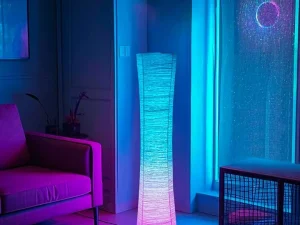 Standing RGB LED Paper Lamp